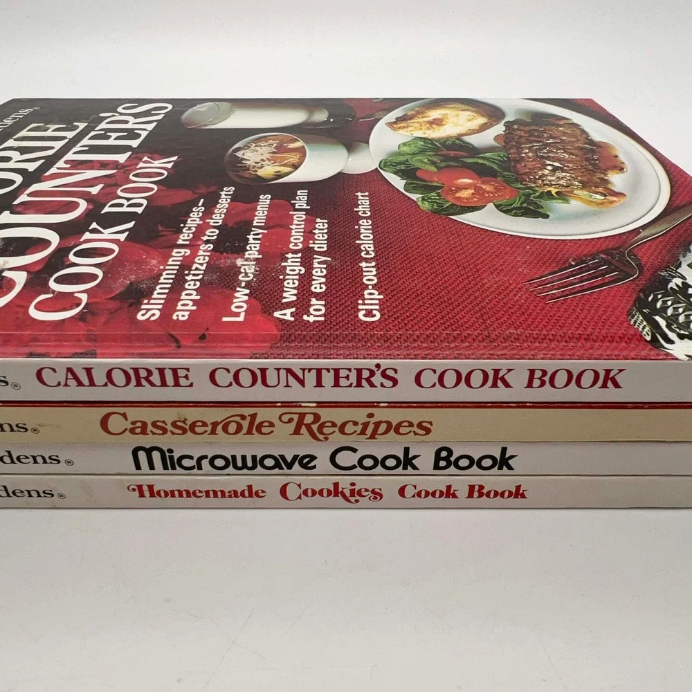 Vintage Better Homes & Gardens‎ 1970s Cookbook Set 4 Calorie Cookies Casserole
